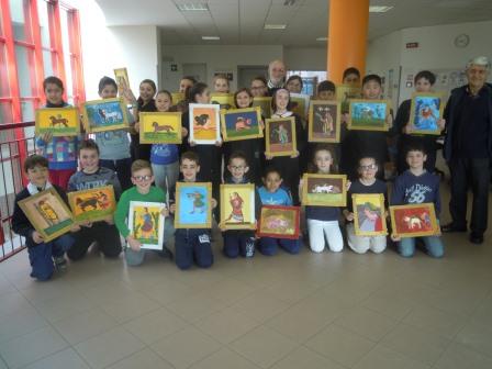 anno 2016 Nel corso dei mesi di Febbraio e Marzo, il Gruppo Artistico Occhio ha tenuto delle lezioni di disegno e pittura agli alunni delle 5 elementari Classi A, B, C di Cuggiono.