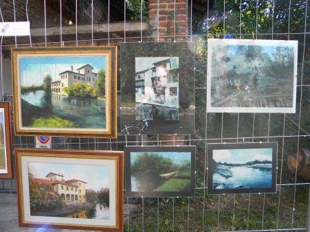 anno 2015 XX^ Rassegna Arte sul Naviglio, presso Alzaia Naviglio Grande a Castelletto di Cuggiono.